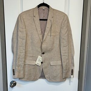 Baird McNutt Murano Men’s Blazer Jacket Slim Fit Beige Linen Sport Coat